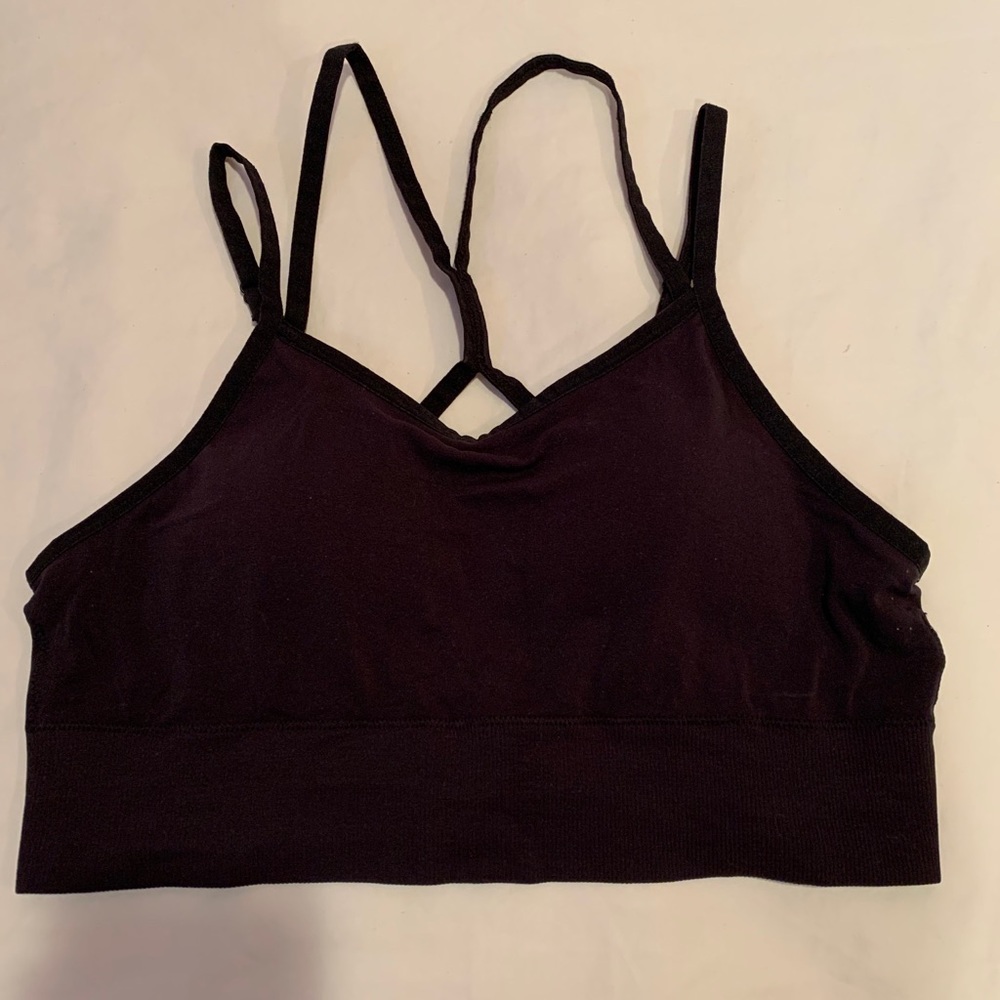 Black Sports Bra Size: L